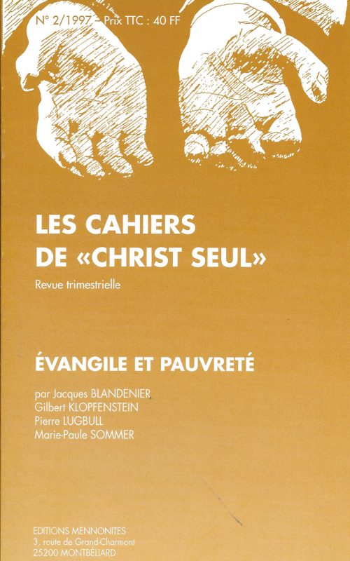 Evangile et pauvreté
