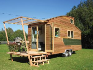 Une Tiny House Crédit photo : charpentes Thiery